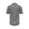 Teroprints Monochrome Wave Hawaiian Shirt 1