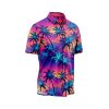 Teroprints NEON PALM TREE 4 HAWAIIAN SHIRT 2