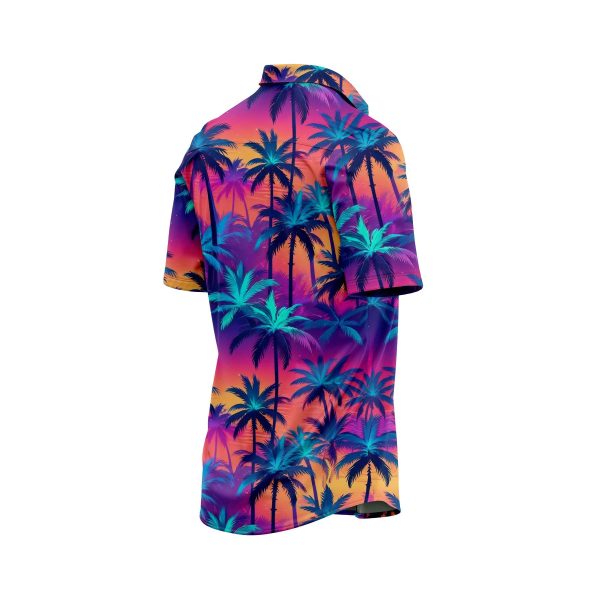 Teroprints NEON PALM TREE 4 HAWAIIAN SHIRT 3