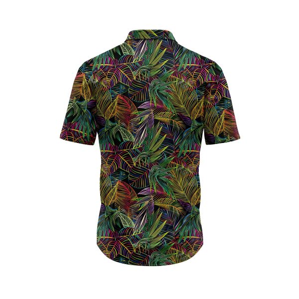 Teroprints Neon Monstera Leaf Hawaiian Shirt 1