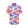 Teroprints Neon Palm Tree 3 Hawaiian Shirt