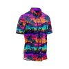 Teroprints Neon Sky Palm Tree 2 Hawaiian Shirt 2