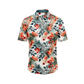 Orange Tropics Hawaiian Shirt