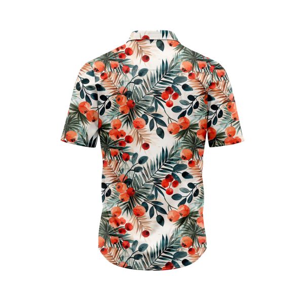 Teroprints ORANGE TROPICS HAWAIIAN SHIRT 1