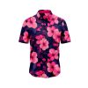 Teroprints PINK BLOSSOM HAWAIIAN SHIRT 0