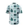 Teroprints Palm Pineapple Square Pattern Hawaiian Shirt 1