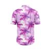 Teroprints Pink Palm Tree Hawaiian Shirt 1