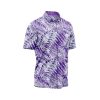 Teroprints Purple Palm Leaf Hawaiian Shirt 2