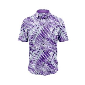 Purple Palm Leaf Hawaiian Shirt