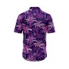 Teroprints Purple Palm Tree Hawaiian Shirt 1