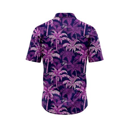 Teroprints Purple Palm Tree Hawaiian Shirt 1