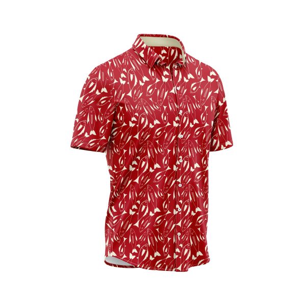 Teroprints Red Fish Hawaiian Shirt 2