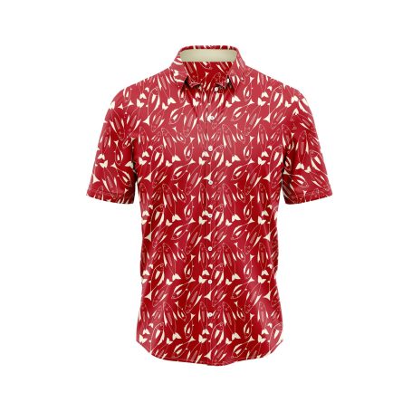 Teroprints Red Fish Hawaiian Shirt