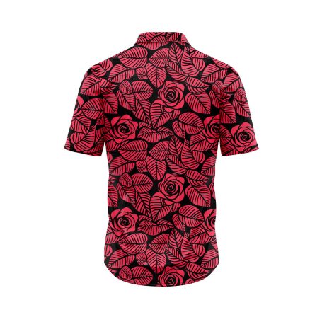 Teroprints Red Rose Hawaiian Shirt 1