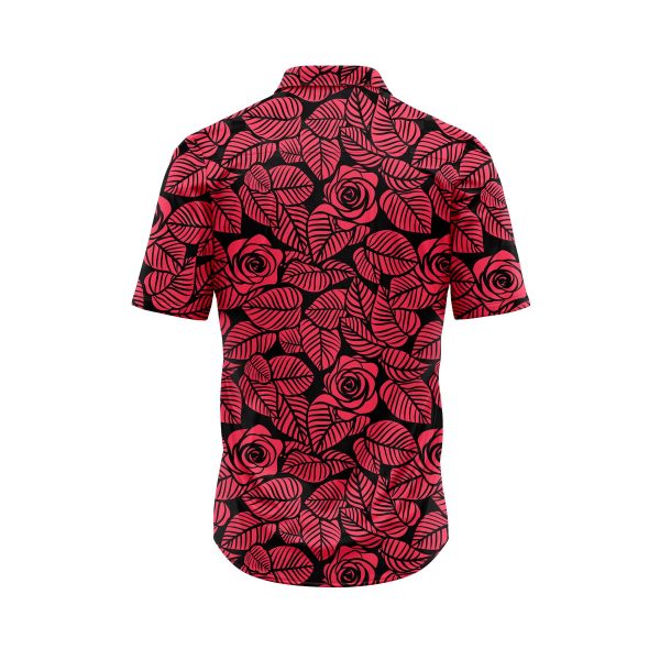 Teroprints Red Rose Hawaiian Shirt 1