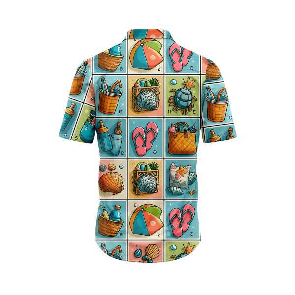 Teroprints SEASIDE ICONS HAWAIIAN SHIRT 1