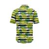 Teroprints Striped Palm Leaf Hawaiian Shirt 1