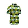 Teroprints Striped Palm Leaf Hawaiian Shirt 2