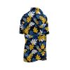 Teroprints TROPICAL BLUE GOLD LEAF HAWAIIAN SHIRT 3