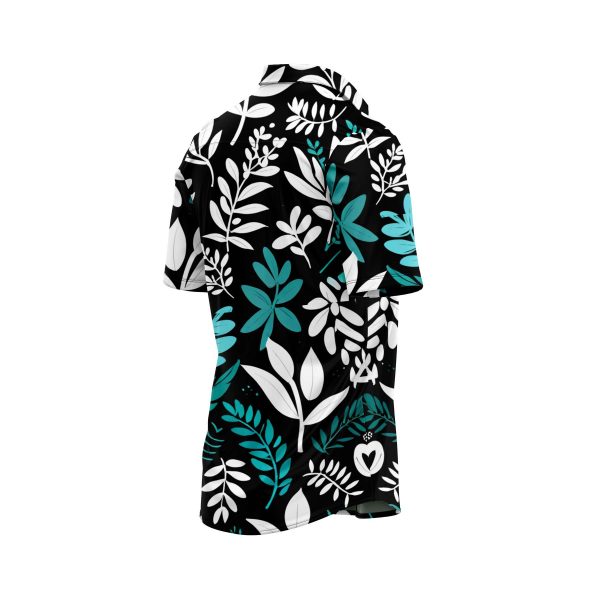 Teroprints TROPICAL DARK LEAF HAWAIIAN SHIRT 3