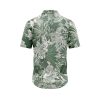 Teroprints TROPICAL GREEN LEAF HAWAIIAN SHIRT 1