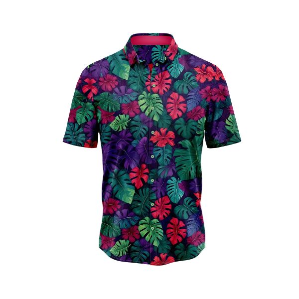 Teroprints TROPICAL LEAF 6 HAWAIIAN SHIRT 0