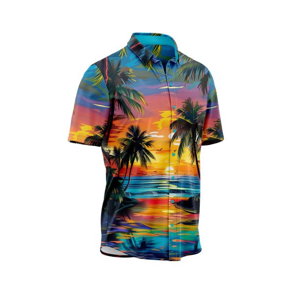 Teroprints TROPICAL SUNSET HAWAIIAN SHIRT 2