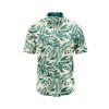 Teroprints Tropical Jade Leaf Hawaiian Shirt