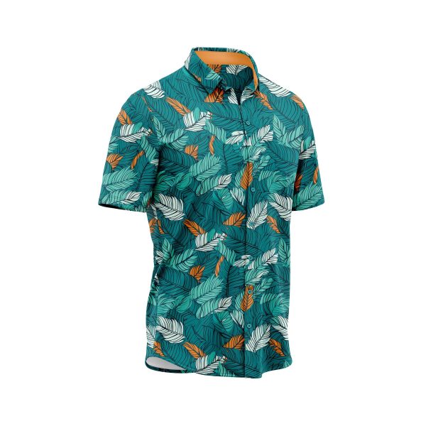 Teroprints Tropical Leaf Hawaiian Shirt 2