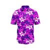 Teroprints Violet Bird of Paradise Hawaiian Shirt