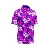 Teroprints Violet Bird of Paradise Hawaiian Shirt 2