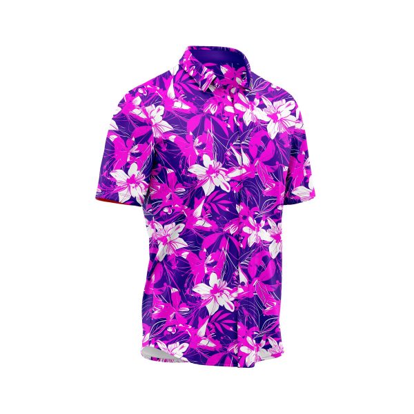 Teroprints Violet Bird of Paradise Hawaiian Shirt 2