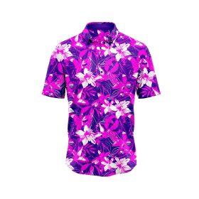 Violet Bird of Paradise Hawaiian Shirt