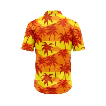 Teroprints Warm Sunset Palm Tree 2 Hawaiian Shirt 1