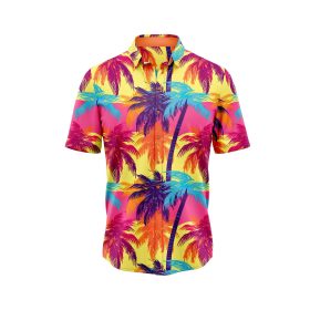 Warm Sunset Palm Tree Hawaiian Shirt