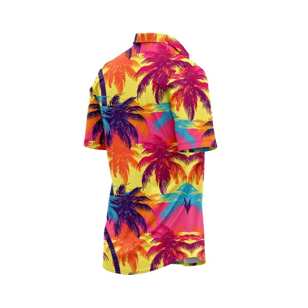 Teroprints Warm Sunset Palm Tree Hawaiian Shirt 3