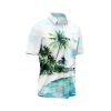 Teroprints Watercolor Beach Hawaiian Shirt 2