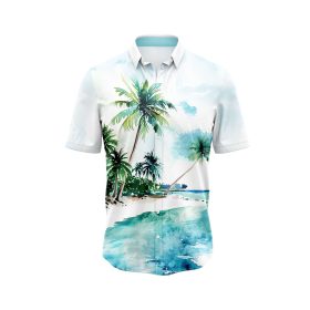 Watercolor Beach Hawaiian Shirt