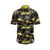 Teroprints Yellow Palm Beach Hawaiian Shirt