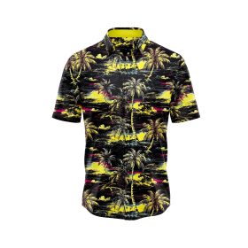 Yellow Palm Beach Hawaiian Shirt