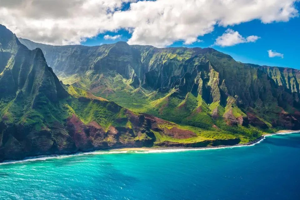 The Napali Coast on Kauai Island