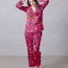 Trump Family Pink Satin Silky Pajamas Set a