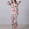 Trump Family White Satin Silky Pajamas Set a