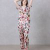 Trump Family White Satin Silky Pajamas Set b