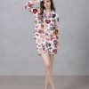 Trump Family White Satin Silky Pajamas Set d