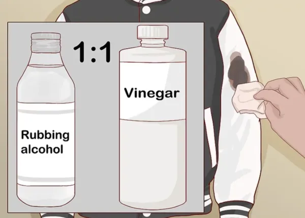 Using a solution of alcohol and vinegar is the most effective method for removing dark stains such as black coffee, tea, and chocolate