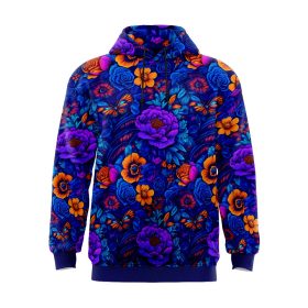 Vibrant Flowers and Butterflies Hoodie