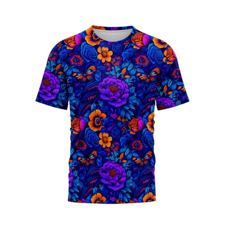 Vibrant Flowers and Butterflies TShirt