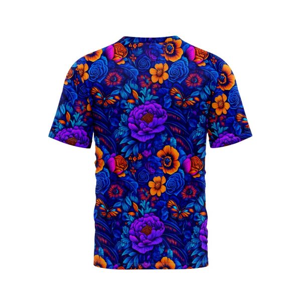 Vibrant Flowers and Butterflies TShirt