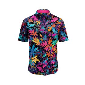 Vibrant Leaf Hawaiian Shirt